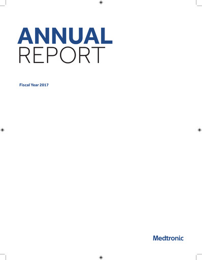 Thumbnail Medtronic Annual Report 2017