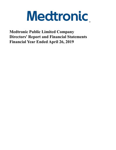 Thumbnail Medtronic Financial Statement 2019