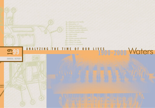 Thumbnail Waters Corporation Annual Report 1999
