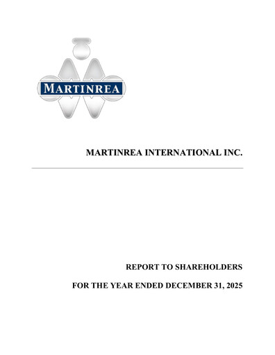 Vorschaubild Martinrea International Jahresbericht 2025