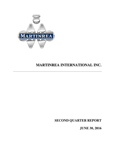 Vorschaubild Martinrea International Quartalsbericht 2016-q2