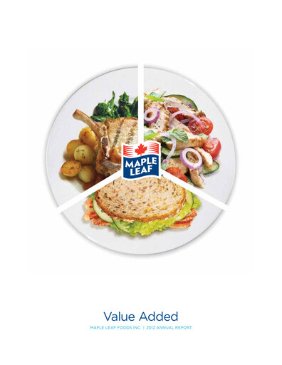 Thumbnail Maple Leaf Foods Annual Report 2012