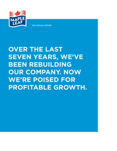Thumbnail Maple Leaf Foods Annual Report 2014