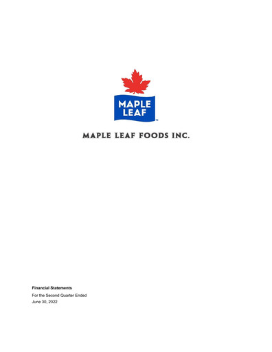 Thumbnail Maple Leaf Foods Financial Statement 2022-q2