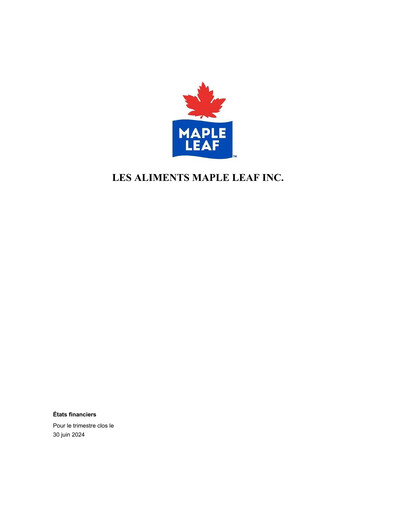 Thumbnail Maple Leaf Foods Financial Statement 2024-q2