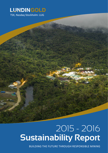 Vorschaubild Lundin Gold Nachhaltigkeitsbericht 2015-2016
