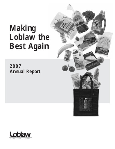 Thumbnail Loblaw Companies Annual Report 2007