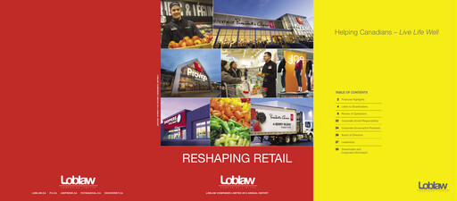 Thumbnail Loblaw Companies Annual Report 2013