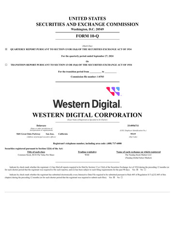 Thumbnail Western Digital Quarterly Report 2025-q1