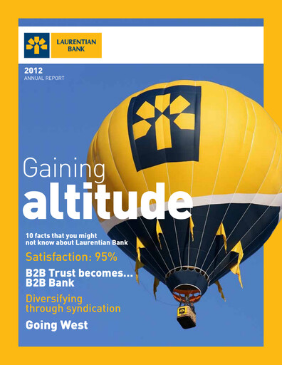 Thumbnail Laurentian Bank of Canada Annual Report 2012