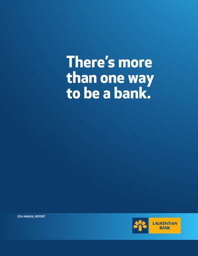 Thumbnail Laurentian Bank of Canada Annual Report 2014