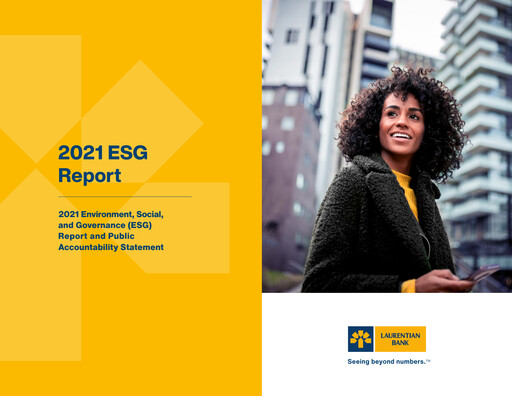 Miniature Laurentian Bank of Canada Rapport ESG 2021