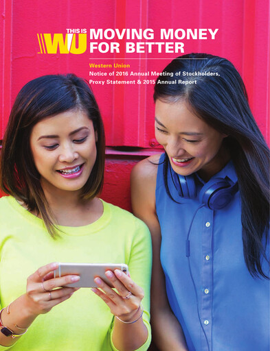 Thumbnail Western Union Annual Report 2015