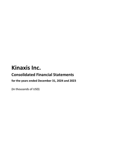 Thumbnail Kinaxis Financial Statement 2024
