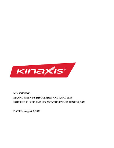 Thumbnail Kinaxis Quarterly Report 2021-q2
