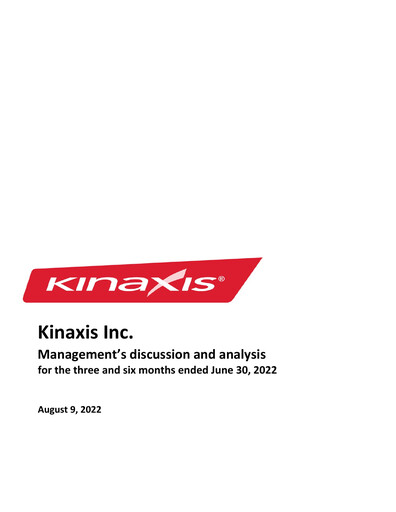 Thumbnail Kinaxis Quarterly Report 2022-q2