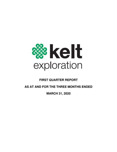 Vorschaubild Kelt Exploration Quartalsbericht 2020-q1