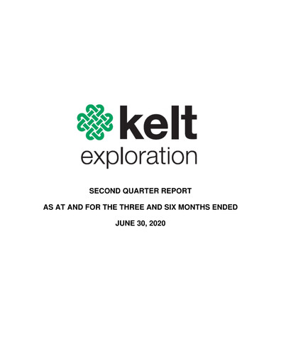 Vorschaubild Kelt Exploration Quartalsbericht 2020-q2