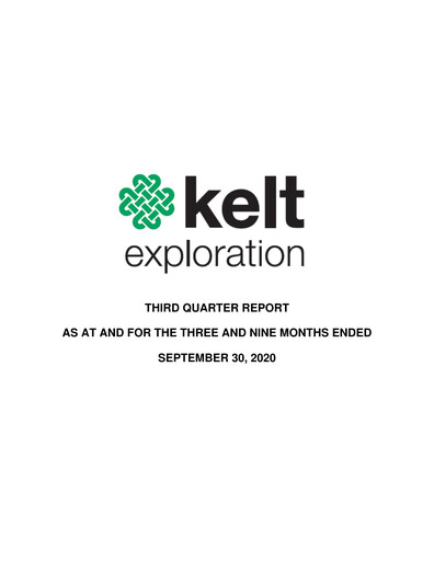 Vorschaubild Kelt Exploration Quartalsbericht 2020-q3