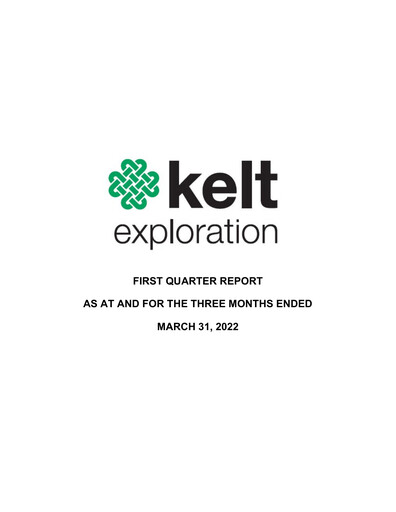 Vorschaubild Kelt Exploration Quartalsbericht 2022-q1
