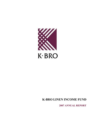 Thumbnail K-Bro Linen Annual Report 2007