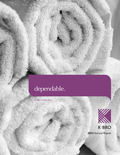 Thumbnail K-Bro Linen Annual Report 2013