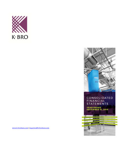 Thumbnail K-Bro Linen Financial Statement 2018