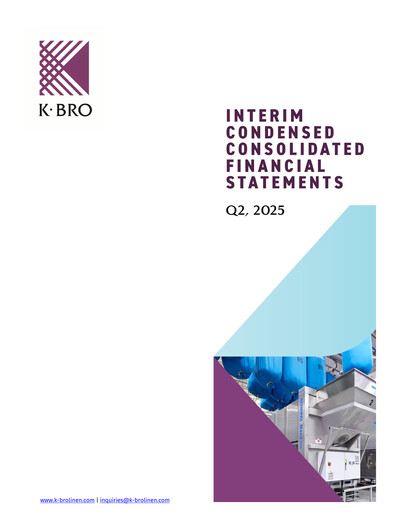 Thumbnail K-Bro Linen Quarterly Report 2025-q2