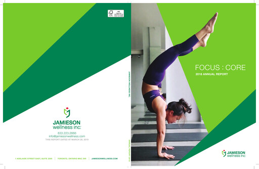 Thumbnail Jamieson Wellness Annual Report 2018