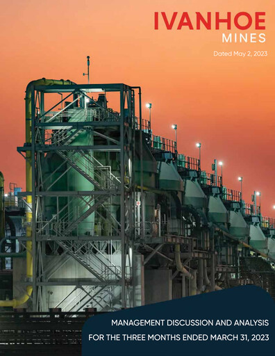 Thumbnail Ivanhoe Mines
 Quarterly Report 2023-q1