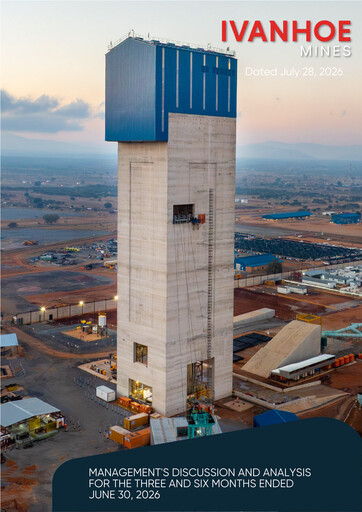 Thumbnail Ivanhoe Mines
 Quarterly Report 2026-q2