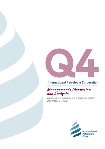 Vorschaubild International Petroleum Finanzbericht 2018