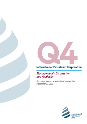 Vorschaubild International Petroleum Finanzbericht 2022