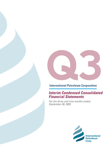 Thumbnail International Petroleum Financial Statement 2020-q3