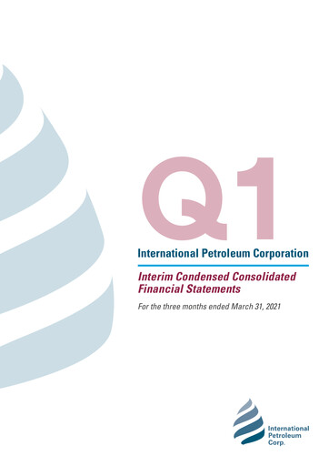 Thumbnail International Petroleum Financial Statement 2021-q1