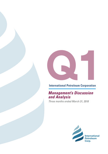 Thumbnail International Petroleum Quarterly Report 2018-q1