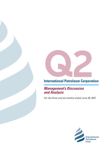 Thumbnail International Petroleum Quarterly Report 2021-q2