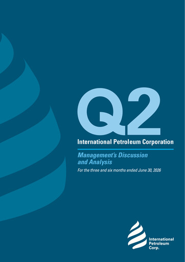 Miniature International Petroleum Rapport trimestriel 2026-q2