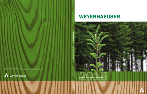 Thumbnail Weyerhaeuser
 Annual Report 2015
