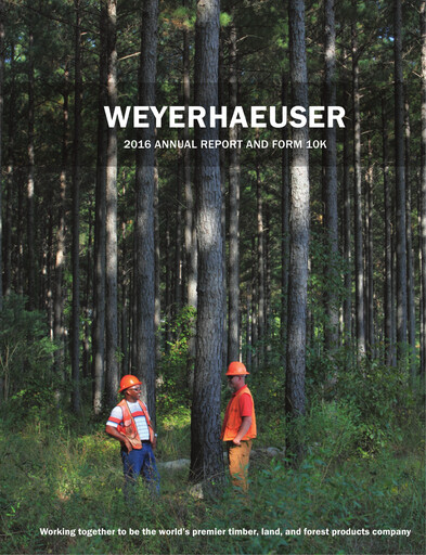 Thumbnail Weyerhaeuser
 Annual Report 2016
