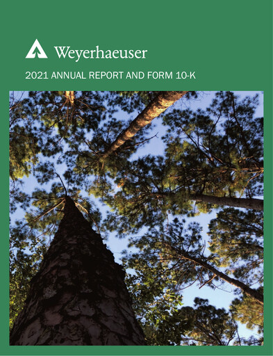 Thumbnail Weyerhaeuser
 Annual Report 2021