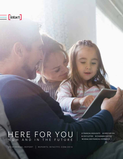 Thumbnail Intact Financial Annual Report 2016