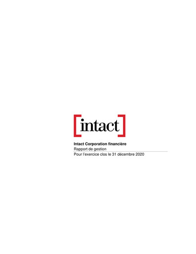 Thumbnail Intact Financial Financial Report 2020
