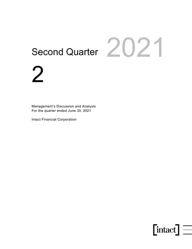 Thumbnail Intact Financial Quarterly Report 2021-q2