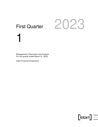 Thumbnail Intact Financial Quarterly Report 2023-q1