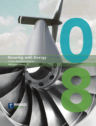 Miniature Innergex Renewable Energy Rapport annuel 2008