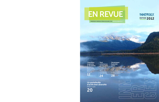 Miniature Innergex Renewable Energy Rapport annuel 2012