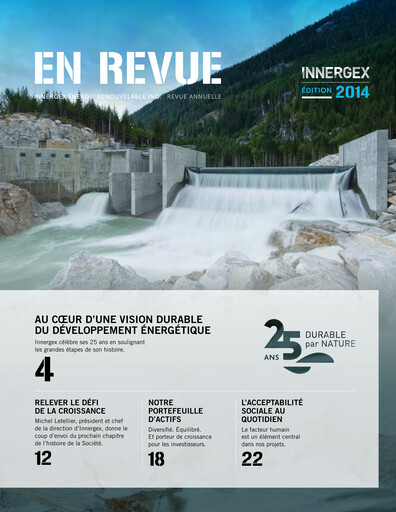 Miniature Innergex Renewable Energy Rapport annuel 2014