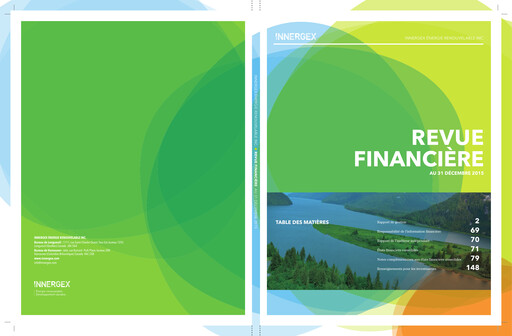 Miniature Innergex Renewable Energy Rapport annuel 2015