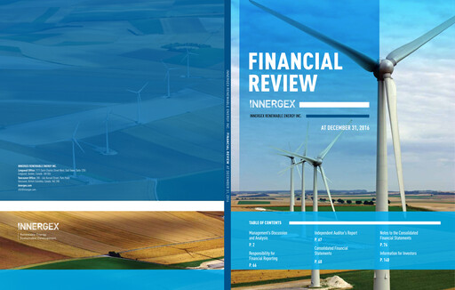 Miniature Innergex Renewable Energy Rapport annuel 2016